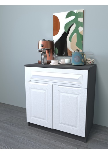 Antrasit- Beyaz Bar Tezgahı, Mutfak Masası