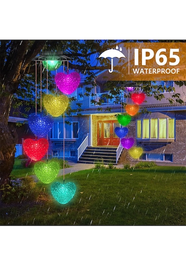 Greentech Güneş Enerjili Renk Geçişli Kristal Kalp Aydınlatma / Gt-sl40 Pil : Ni-mh 1.2v 600mah