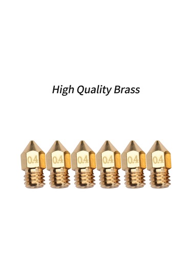 Xiyyadms Creality 3d Yazıcı Bakım Seti: 6 Adet Bakır Mk8 Nozzle + 3'ü 1 Arada Tornavida 2 Uçlu Kolu