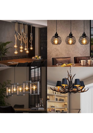 Vintage E27 Led Lamba, Kısılabilir E27 Vintage Lamba 4w G80, Vintage E27 Lamba Sıcak Beyaz 2700k, Vintage Led Lamba İdeal - 4'lü Paket