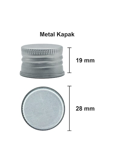 Afracam Cold Brew Yassı Şeffaf 200 ML Beyaz Kapaklı Cam Şişe 15 Adet