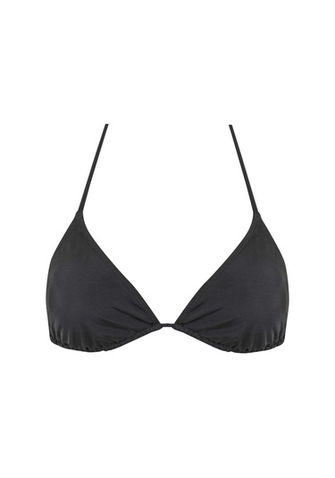 Defacto Fall İn Love Regular Fit Üçgen Bikini Üstü T3666az23spbk81 Siyah