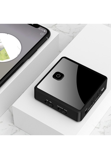 Yunboo Kablosuz Bluetooth 5.0 Alıcı Verici - Aux Ve Optik Girişli Çift Yönlü Ses Adaptörü