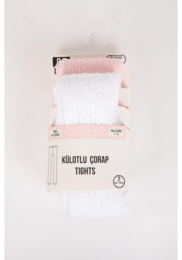 Defacto Kız Çocuk 2'li Külotlu Çorap Y5004A6NSKR1