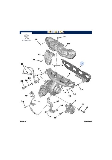 Egsoz Manifol Contasi 3008-5008 Expertiv 2.0 Euro6