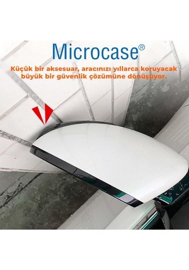 Microcase Universal Esnek Ayna Ve Kapı Kenar Çizilme Önleyici Koruyucu Seti 4lü Al5360 Siyah