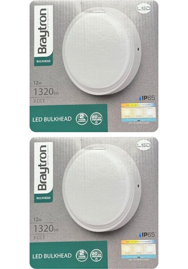 2 Adet Braytron 12w Beyaz, Günışığı, Sarı Işık Ayarlanabilir Dış Mekan Sıva Üstü Led Armatür Beyaz-günışığı-sarı Çok Renkli