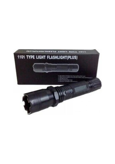Movzer Type Şarjlı El Feneri Type 1101 Şok Light Flashlight Fener Elektrikli Fener Siyah