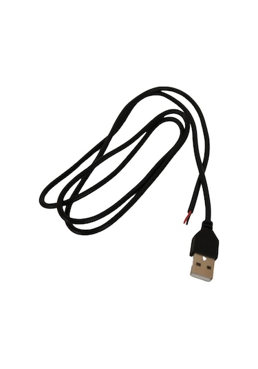 100 Cm Usb Erkek Kablo 2 Amper Ucu Açık Usb Kablo