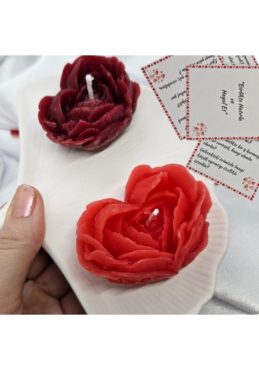 Sevgililer Günü Kalp Mum