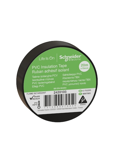 Schneider Electric Thorsman 2420103 İzolasyon Bandı Siyah 19 MM x 20 M