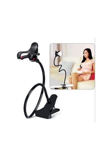 Kenpazar Siyah Akrobat Telefon Tutucu Oynar Başlıklı Siyah