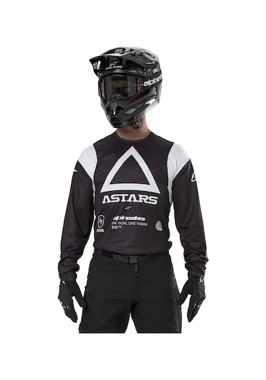 Alpinestars Techdura Off-road Enduro Motosiklet Jerseyi Siyah