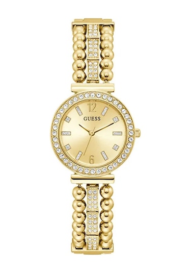 GUESS GUGW0401L2 ALTIN KAPLAMA TAŞLI BAYAN KOL SAATİ