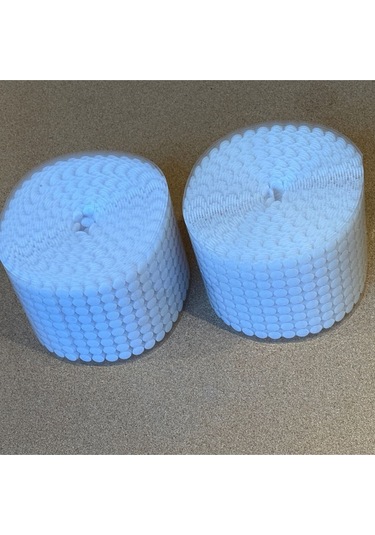 108 Adet 1 Cm Cırt Bant Yuvarlak Para Para, Arkası Yapışkanlı Beyaz