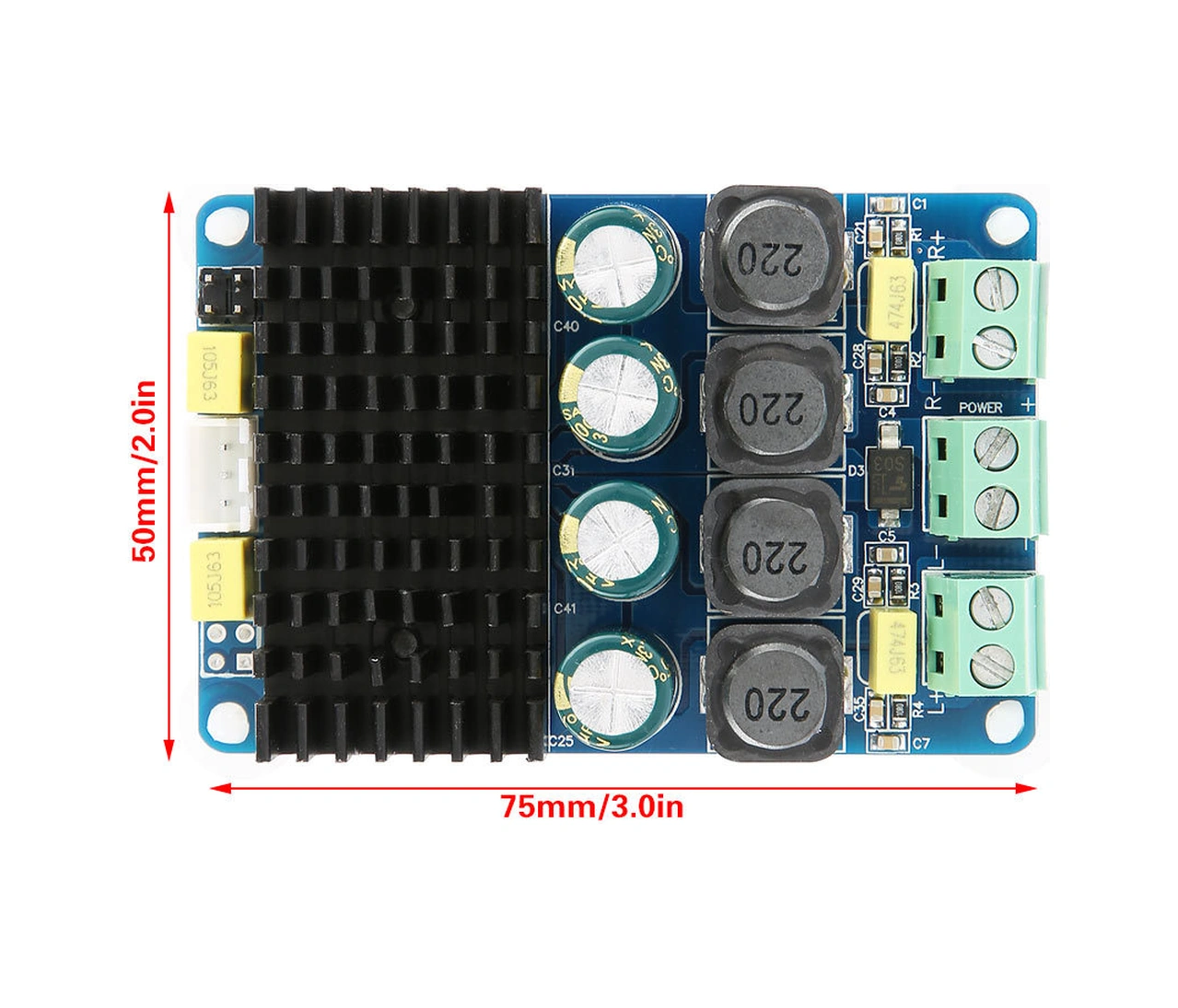 Tenfowee Tda7498 Çipli 2x100w Stereo Güç Amfi Kartı, Yüksek Verimli, 8-32v Dc Girişi, Hf20 Modeli