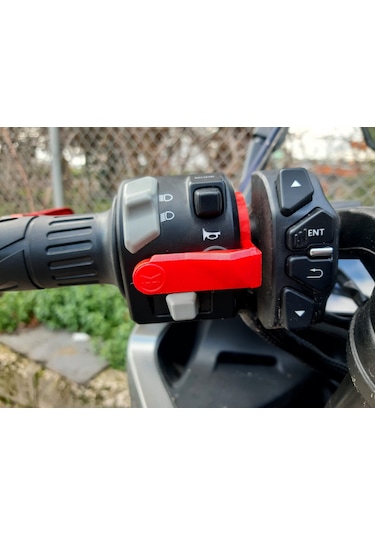 Cfmoto 250sr - 250nk Uyumlu Korna Basma Aparatı Renk:kırmızı