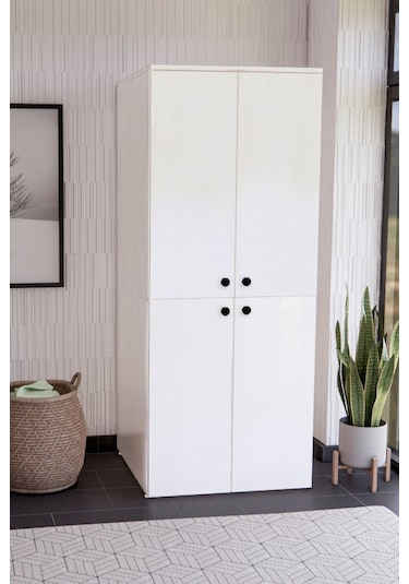 Çamaşir-Kurutma Makine Dolabi Beyaz Dlp003 Çok Renkli