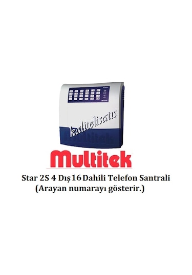 Multitek Star2S Caller Id 4 Harici 16 Dahili Telefon Santral