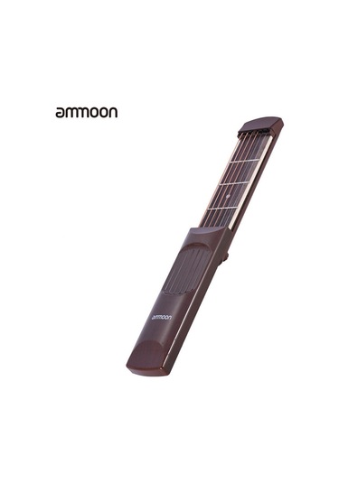 Ammoon Taşınabilir Cep Akustik Gitar Uygulama Aracı Gadget Akor Eğitmeni 6 Dize 4 Fret Modeli Gül Ağacı Klavye Ahşap Tahıl Yeni Başlayan Öğrenci İçin