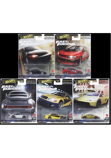 Hot Wheels Premium 1/64 Fast & Furious 2025 Mix M 5li Set