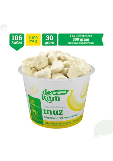 Dokuru Muz Kuru Meyve Cipsi 30 G