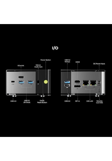 Gmktec M8 R5-6650H 16 GB 1 TB SSD W11P Mini Pc