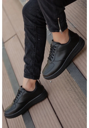 Siyah Sneaker Spor Ayakkabı Siyah