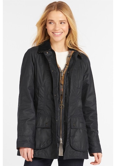 Barbour Beadnell Yağlı Ceket Ny91 Navy Lacivert