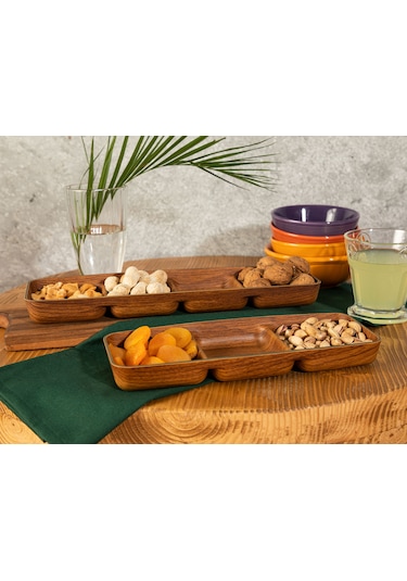 Madame Coco Marivi Dört Bölmeli Çerezlik 33cm 1plse047 10x33x2,5cm-std