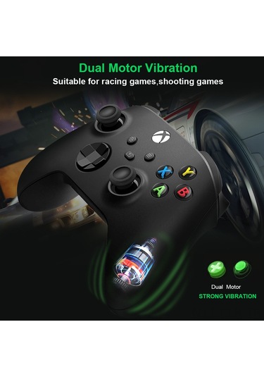 Xindoker Xbox Series S/x Pc Uyumlu Kırmızı Kutu 2.4g Kablosuz Oyun Kontrolcüsü: Çift Titreşim, Kulaklık Soketi, Stabil Bağlantı