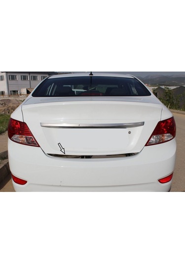 Hyundai Accent Blue Krom Bagaj Alt Çıtası 2011 Üzeri P. Çelik Şer