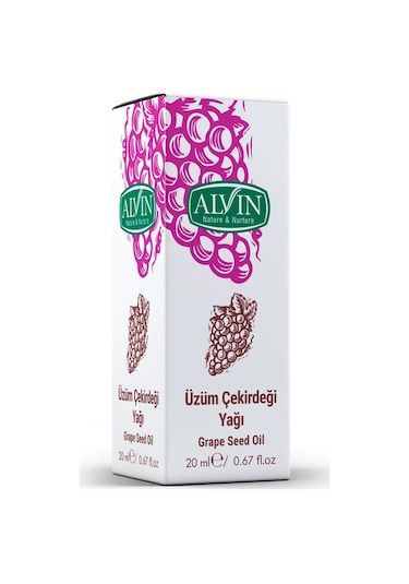 Alvin Üzüm Çekirdeği Yağı Soğuk Sıkım 20 ML