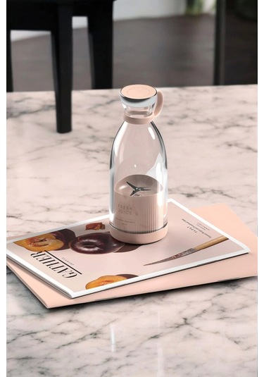 Bardak Blender Smoothie Meyve Sıkacağı Şarjlı Cam Taşınabilir Çok Renkli