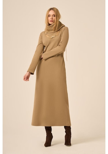 Ftz Women Kadın Ribana Elbise Camel 31286 Camel