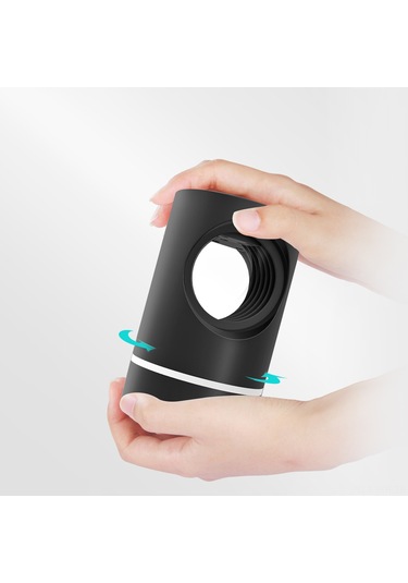 Geeroyoo Usb Akıllı Evsel Isırgan Öldürücü Lambası - Sessiz Emici Fiziksel Isırgan Ölümcüsü, 360 Uv Işık, 20-50 M² Kapsama, Siyah Siyah