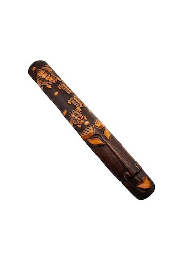 Dekoratif Ahşap Totem Aborjin Tiki Mask 100cm El Yapımı