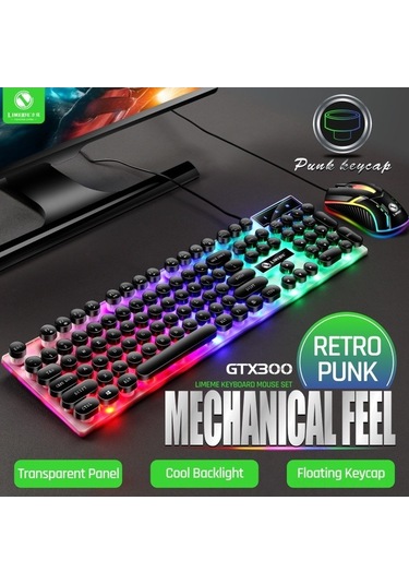 Dancemonkey Ergonomik Tasarım, Ayarlanabilir Yükseklik, Solunum Işıklı Usb Klavye Diğer