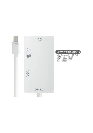 Platoon Pl-7241 Mini Displayport To Hdmı 4k 2k Dvı To Displayport To Vga Çevirici