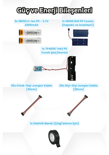 Arduino 4wd Robotik Araç Kiti - 4 Teker Robot Araba - Ble E-kitaplı Ve Videolu
