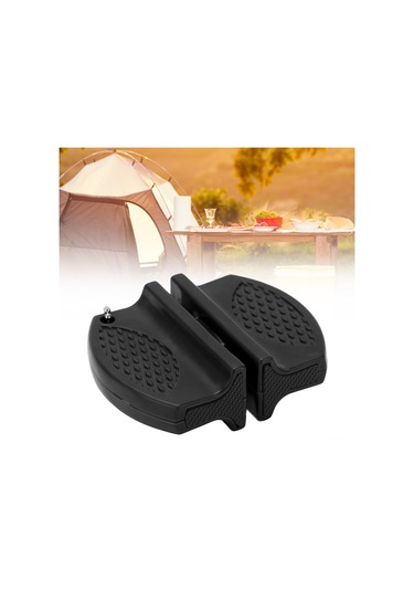 Ximistore9 Taşınabilir Mini Bıçak Kesici - Dikişli Karbür Bıçak Ve Seramik Çubuklar İle, Kaymaz Tutamak Ve Taban, Dış Mekan Ve Mutfak Uygulamaları İçin Siyah