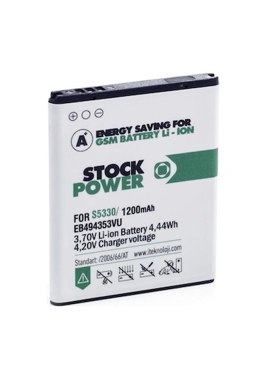 Stock Power Samsung S5330 - S7233 Uyumlu Batarya