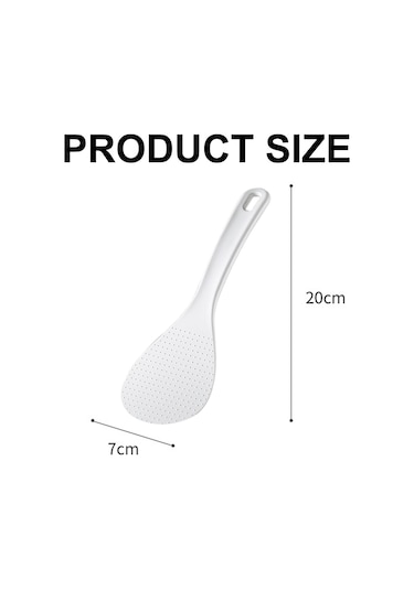 Pirinç Kaşığı, Pirinç Tutmak İçin Kullanılır, 20 7 Cm, Beyaz, Mutfak Eşyası