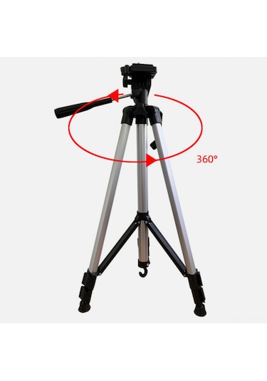 Teltree Alüminyum Tripod Kamera Ve Telefon İçin Yüksek Ayarlanabilir, 360 Döner, Sabit Ve Hafif Fotoğraf/videolar İçin Tutucu