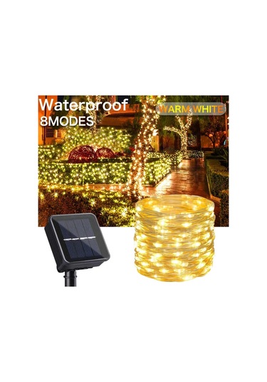 Allilit 50-500 Led Güneş Peri Işıkları Noel Dekorasyon Bahçe Parti Düğün Işık Dizesi 11-15wmavi Mavi