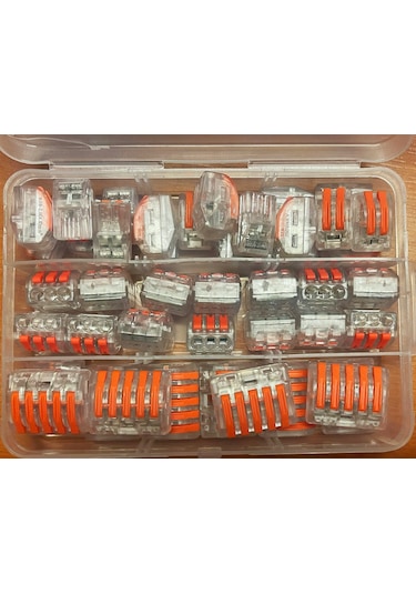 Maasco 40 Adet Tırnaklı Buat Wago Tip Çok Amaçlı Klemens Seti