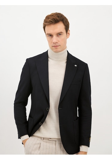 Karaca Erkek 6 Drop Ceket-lacivert 114302602-12-50 120329 Lacivert