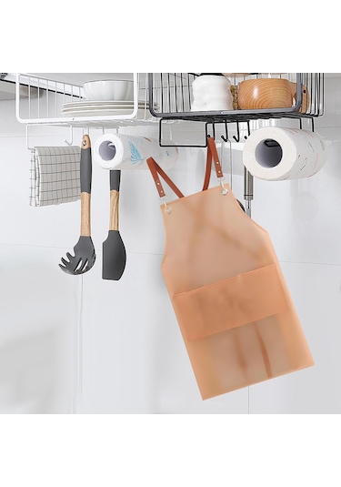 Suntek Magideal Pişirme Önlüğü Şef Barbekü Yağ Pembe-uzun-cep