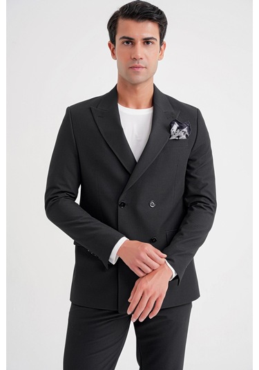 C 719 Ceket Comfort Siyah-1 Siyah