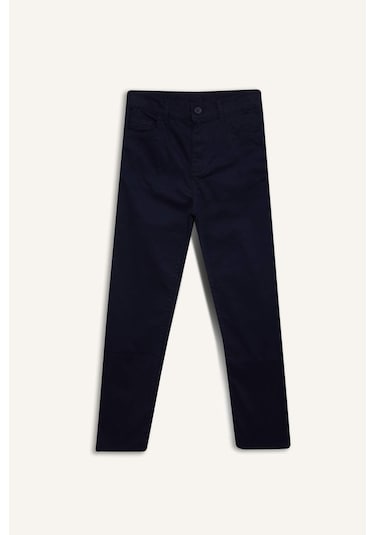 Defacto Erkek Çocuk Düz Paça Gabardin Pantolon X4224a626spnv146 Lacivert-nv146